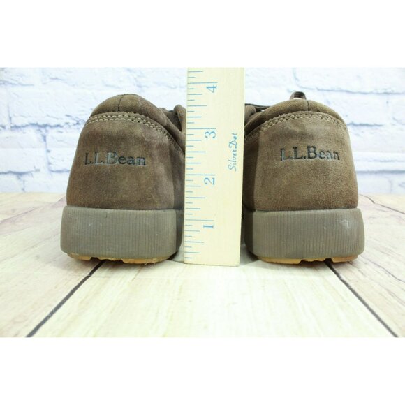 LL Bean Brown Suede Oxford Casual Comfort Lace Up Sneaker Shoes Size 7.5 M - Picture 6 of 9
